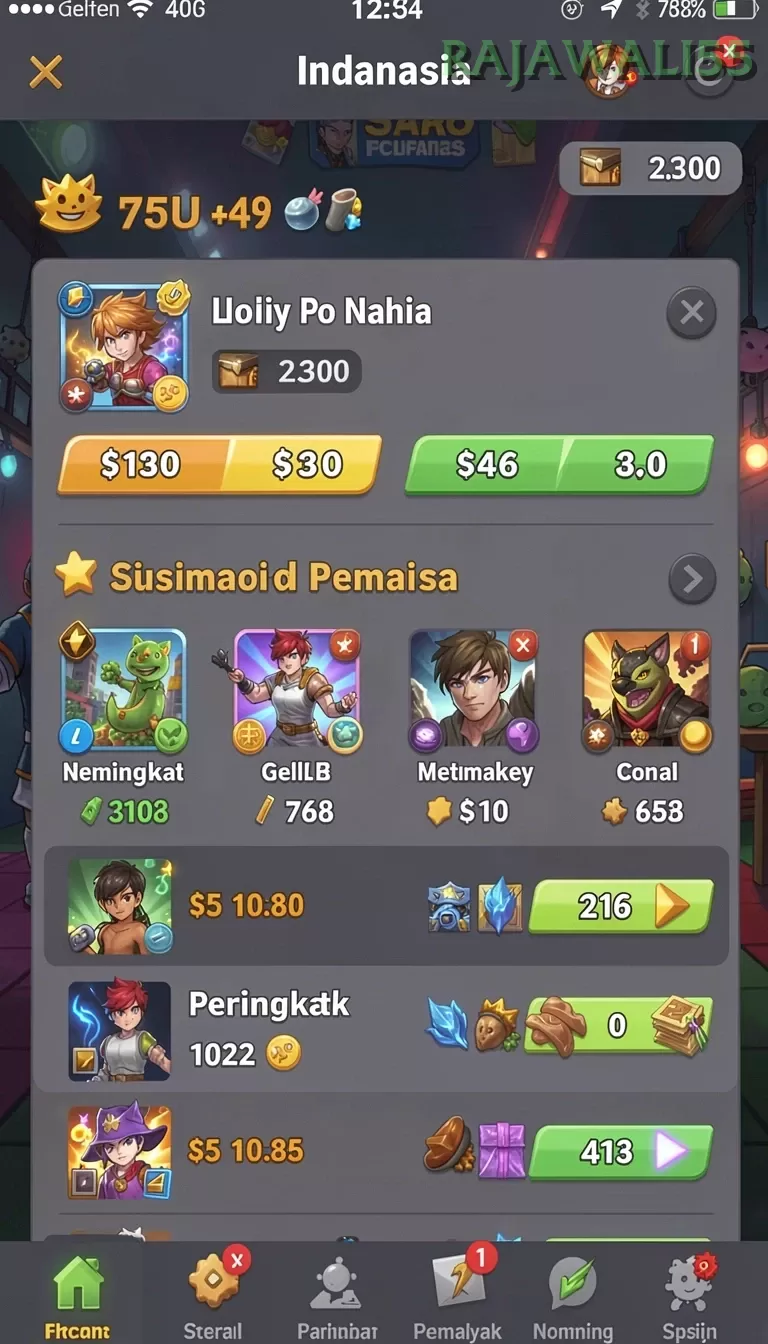 Cuplikan layar REZIXO — pengaturan akun